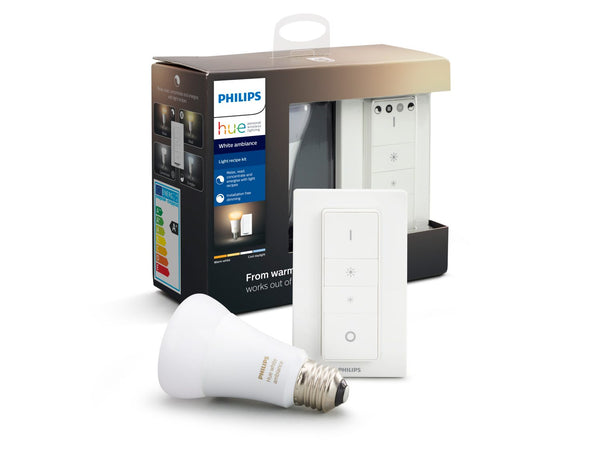 Kit ampoule Hue E27 White Ambiance et dim switch